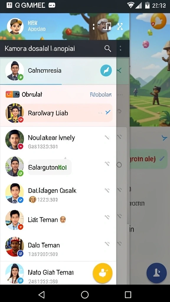indaaa - Screenshot menunjukkan level menantang yang harus diselesaikan.